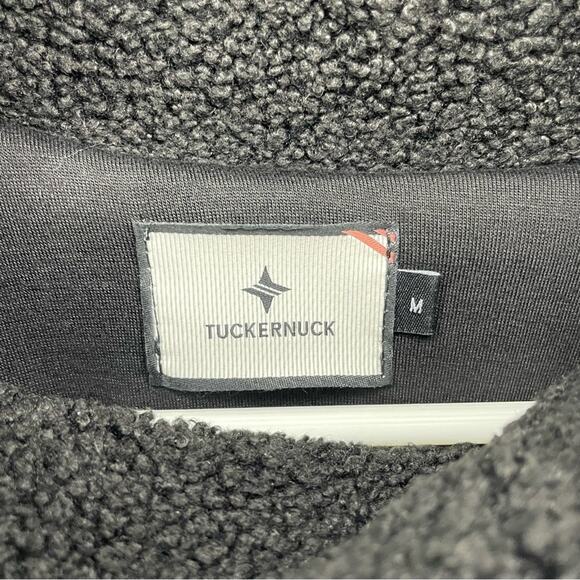 Tuckernuck Rollins Teddy Fleece Funnel Neck Pullover in Black Size M - Picture 7 of 10